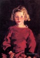 Bridget en portrait rouge Ashcan école Robert Henri